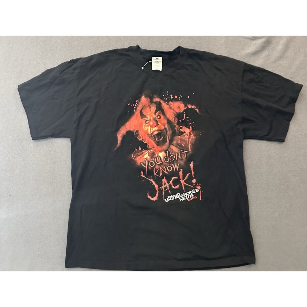 VTG Universal Studios Halloween Horror Nights Jack Clown Shirt XL 2006 Rare